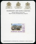 1980-81 Aircraft imperf. plate proofs on Harrison 
