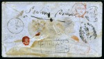 1859 (Dec 2) Envelope sent registered to Switzerla