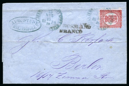 TPO COVER TO BERLIN
40p Carmine tied by blue TPO 1