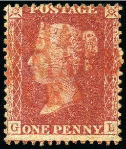 Stamp of Great Britain » 1854-70 Perforated Line Engraved 1856-58 1d Rose-Red with Italian "VIA / DI MARE" c