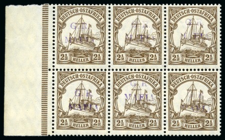 1915 (Jan) 2 1/2h brown, mint left sheet marginal 