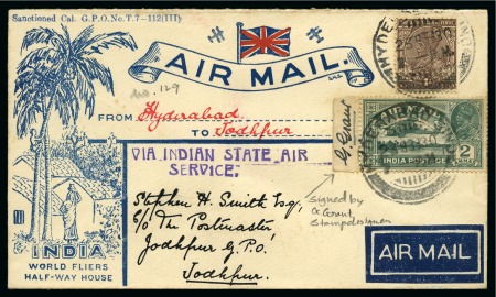 1930 (Feb 23) Hyderabad to Jodphur illustrated air