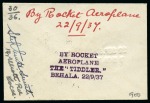 Stamp of India 1937 (Sep 22) First Rocket Mail sent by the "Tiddl