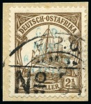 1915 (May) 6c on 2 1/2h brown, overprinted in blui