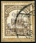 Stamp of Tanganyika » Mafia Island British Occupation » 1915 (May) "G.R. - POST - 6 CENTS - MAFIA" Type 2 Overprints 1915 (May) 6c on 2 1/2h brown, overprinted in viol