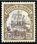 Stamp of Tanganyika » Mafia Island British Occupation » 1915 (May) "G.R. - POST - 6 CENTS - MAFIA" Type 2 Overprints 1915 (May) 6c on 2 1/2h brown, overprinted in viol