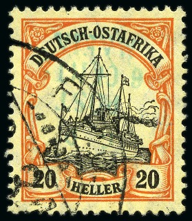 1915 (May) 6c on 20h, overprinted in bluish green,
