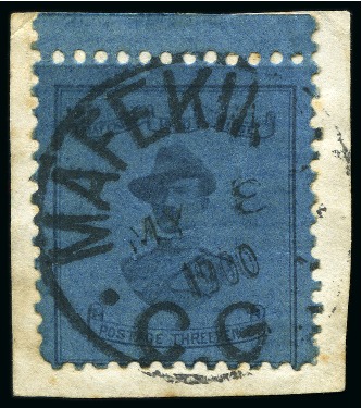 1900 3d Deep Blue on blue Baden Powell tied to sma