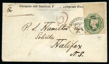Stamp of Great Britain » 1847-54 Embossed 1854 (Mar 31) Envelope with imprint of the Europea