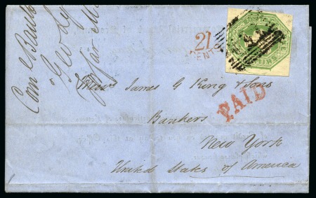 Stamp of Great Britain » 1847-54 Embossed 1852 (May 15) Lettersheet from Forfar, Scotland, t