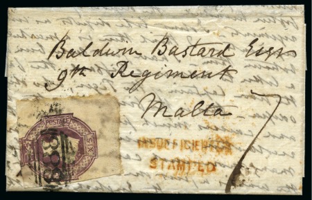 Stamp of Great Britain » 1847-54 Embossed 1854 (Jun 14) Entire from Winchester to a member o