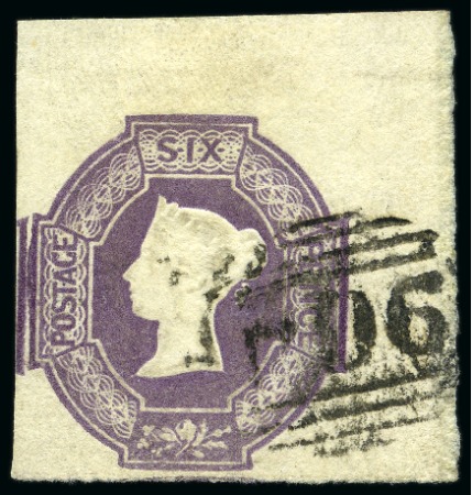 Stamp of Great Britain » 1847-54 Embossed 1854 6d Top right corner marginal with fine margin