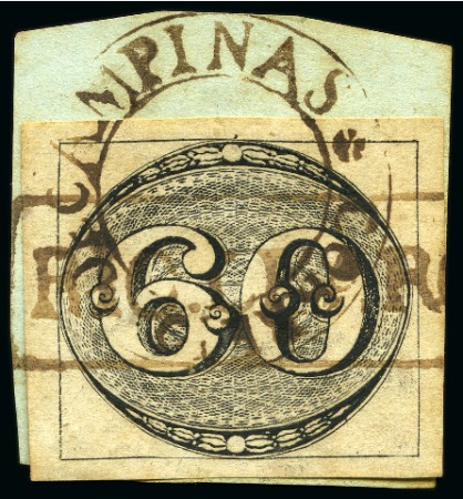 Stamp of Rarities of the World 1843 Bulls Eyes 60r black, intermediate to fine im
