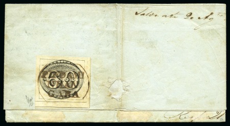 Stamp of Rarities of the World 1843 Bulls Eyes 60r black, intermediate impression