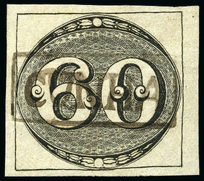 Stamp of Rarities of the World BRAZIL

1843 Bulls Eyes 60r black, fine impressi