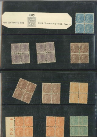 Stamp of India COLLECTIONS: 1865-88, Collection of 47 mint/unused