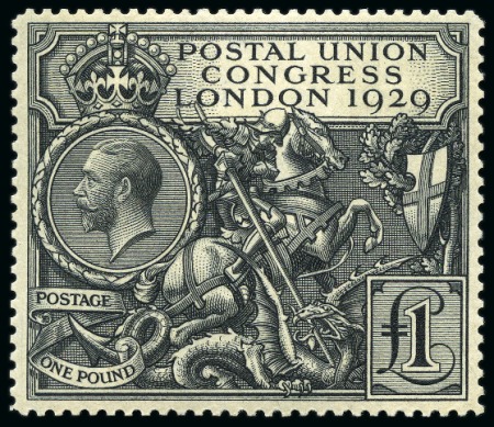 Stamp of Great Britain » King George V 1929 £1 PUC mint nh, slightly toned gum, very fine
