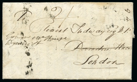 Stamp of Montserrat 1808 (May 14) Entire to London with faint example 