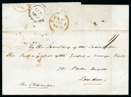 Stamp of Montserrat 1851 (Jul 16) Wrapper to the Society for the Propa