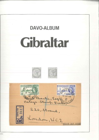 Stamp of Gibraltar COLLECTIONS: 1826-1966, Mint neat collection in DA