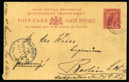 Stamp of Montserrat 1904 (May 2) 1d Postal stationery card (1903 issue