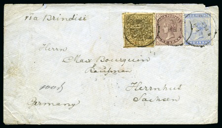1886-89 Combination covers to Germany and France, 