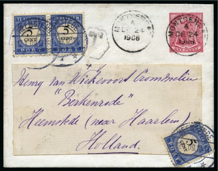 Stamp of Montserrat 1908 (Dec 24) 1d Postal stationery envelope to the