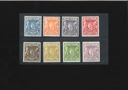 Stamp of Kenya, Uganda and Tanganyika » British East Africa 1897-1903 1R grey-blue to 50R mauve complete set o
