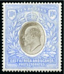 Stamp of Kenya, Uganda and Tanganyika » Kenya, Uganda and Tanganyika 1903-04 1/2a to 50R complete set of 16 values, min