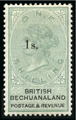 Stamp of Bechuanaland » British Bechuanaland 1888 Complete set of 5 surcharged values from 1d o