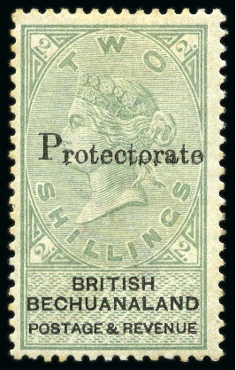Stamp of Bechuanaland » British Bechuanaland 1888 Group of 7 values from 1d on 1d lilac and bla