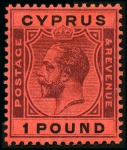 Stamp of Cyprus COLLECTIONS: 1912-25, Mint collection on pages inc