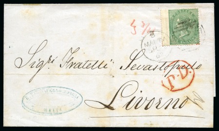 Stamp of Malta 1859-63, GB used abroad group incl. single stamps 