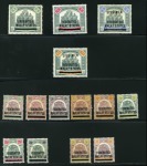 1900 Selection of mint values incl. SG 1/8, plus S