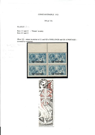 Stamp of British Levant  COLLECTIONS: 1902-22, Attractive but small mint co