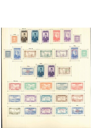 Stamp of Large Lots and Collections 1946-67, Old-time unused collection on 23 large hand-drawn