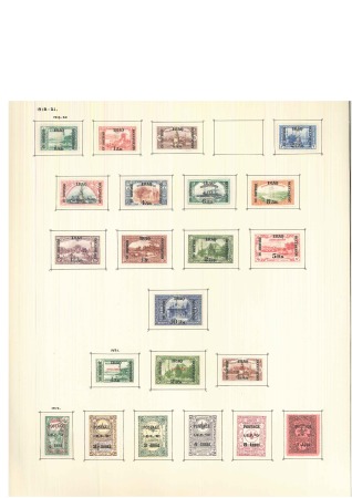 1918-67, Old-time unused collection on 20 large hand-drawn