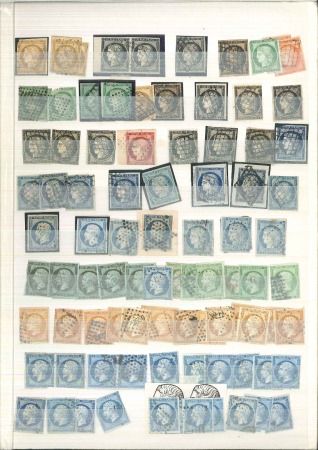 Stamp of France » Collections 1849-1960, 7 albums de France avec une partie classiques