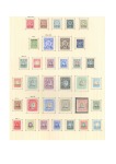 1898-1921 Old-time collection on eight large hand-drawn