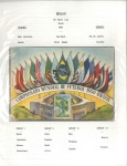 1950 WORLD CUP: Collection written up in an album with stamp proofs, autographs, postcards, etc.