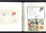 Stamp of Topics » Sport and Games » Football 1958 WORLD CUP: Collection written up in an album with signed covers in Brazil with many Pele autographs