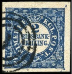 2Rbs Blue, Thiele Printing, plate II, N°52, type 2,