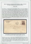 1919 "FIRST TRANS ATLANTIC AIR POST April, 1919" overprinted 3c on cover