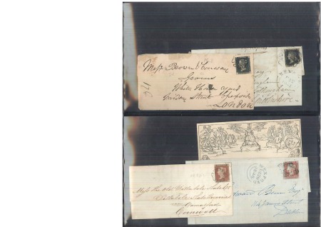 1840-1920s, Mixed collection of postal history in an album