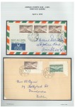 1948 (Apr 7)-65 Airmail issue collection in 2 albums