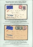 1929-31, Irish Acceptances via the London and Amsterdam services to the Far East, collection on 13 pages