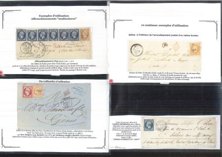 Stamp of France » Collections 1850-1900, Solide lot de 27 lettres choisies dont cachet