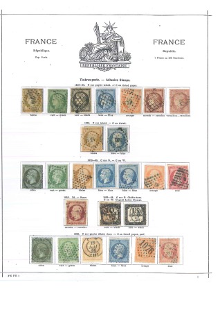 1840-1896 Old-time mint and used collection neatly