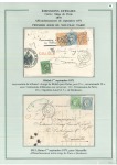 Stamp of Colonies françaises » Algérie Affranchissements de 1871 Collection de 10 lettres sur 5 pages d'exposition dont spectaculaire quadricolore en chargé de Blidah