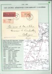 Stamp of Colonies françaises » Algérie La Poste aérienne en Algérie, 1924-1962, collection très développée avec 206 lettres sur pages d'exposition en 3 albums